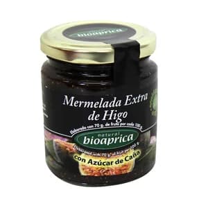 BIOJAM ABEROS Mermelada de higo con azúcar de caña ecológica BIOAPRICA 275 gr,
