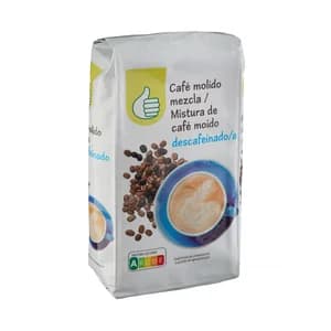 PRODUCTO ECONÓMICO ALCAMPO Café molido descafeinado mezcla 250 g.