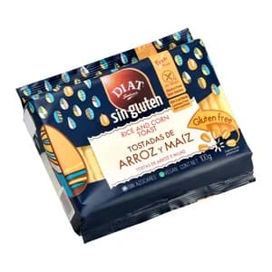 DIAT RADISSON Tostadas de maíz y arroz, sin gluten 100 g.