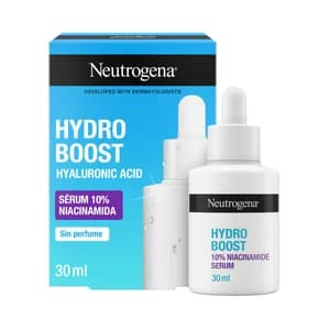 NEUTRÓGENA Hydro boost Sérum facial sin perfume con Niacinamida y ácido Hialurónico para todo tipo de pieles 30 ml
