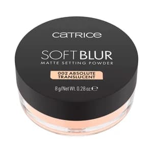 CATRICE Matte soft blur tono 002 Absolute translucent, translúcido Polvo fijador efecto difuminado suave.