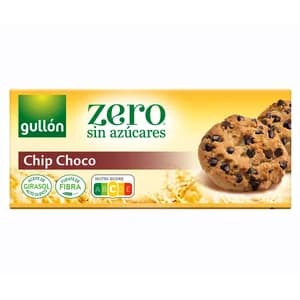 GULLÓN Zero Galletas con gotas de chocolate 125 g.