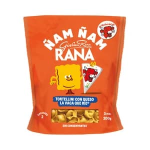 RANA Ñam ñam Tortellini de pasta fresca al huevo rellenos que queso La vaca que rie 200 g.