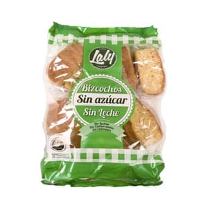 LALY Bizcochos sin azúcar añadido, sin lactosa 450 g.