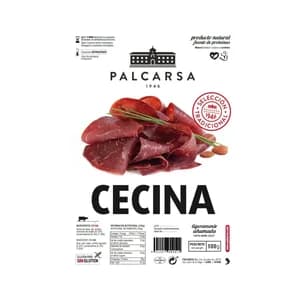 PALCARSA Cecina de vacuno ligeramente ahumada y cortada en finas lonchas PALCARSA 100 g.
