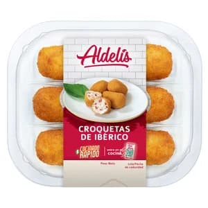 ALDELÍS Croquetas de ibérico prefritas ALDELÍS 6 uds.