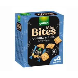 GULLÓN Mini bites quinoa y chia 160 gr.