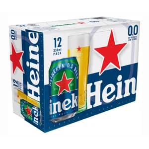 HEINEKEN Cervezas 0,0 % pack 12 uds. x33 cl.