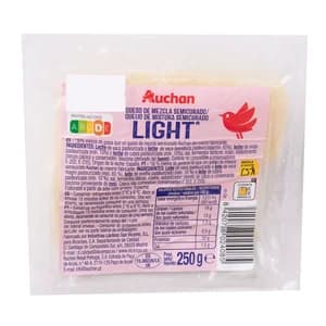 AUCHAN Queso semicurado light 250 g Producto Alcampo.