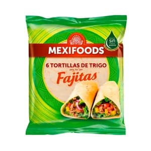 MEXIFOODS Tortillas fajitas 6 uds 240g