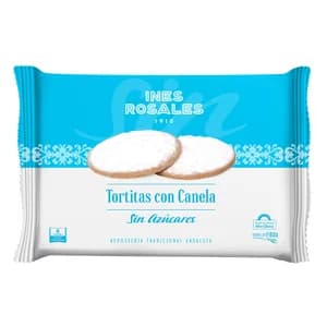 INÉS ROSALES Tortitas con canela sin azúcar 6 uds. 180 g.