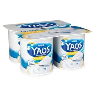 YAOS Yogur azucarado estilo griego de Nestlé 4 x 115 g.