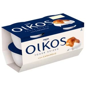 OIKOS de Danone Yogur griego con caramelo 4 x 110 g.
