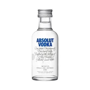 ABSOLUT Vodka blanco elaborado en Suecia botella 5 cl.