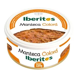 IBERITOS Manteca colorá lata de 250 g.