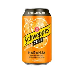 SCHWEPPES ZERO Refresco de naranja Zero lata de 33 cl.
