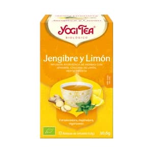 YOGI TEA Infusión BIO jenjibre limón BIO 17 uds. 30,6 g.
