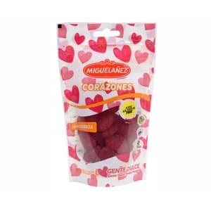MIGUELAÑEZ Gominolas con forma de corazón y sabor a cereza 125 g.