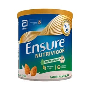 ENSURE Nutrivigor Complemento alimenticio para adultos sabor almendra, con proteínas de origen 100% vegetal 400 g.