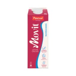 PASCUAL Movit Leche semidesnatada de vaca, con calcio y con alto contenido en vitamina D 1 l.