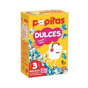 POPITAS Palomitas dulces para microondas 3 x 100 g.