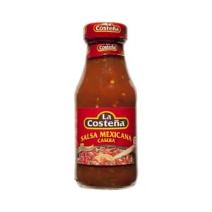 LA COSTEÑA Salsa mexicana casera a base de tomates y verduras especial fajitas LA COSTEÑA 250 g.
