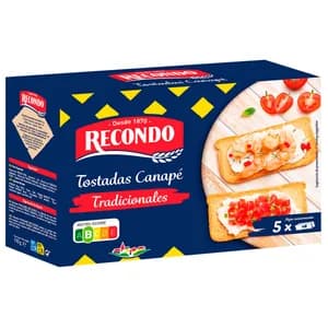 RECONDO Tostadas para canapés 100 g.