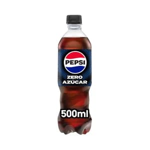 PEPSI ZERO Refresco de cola zero sin azúcar botella 50 cl.
