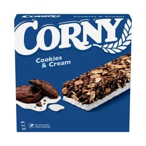 CORNY Barrita de cereal cookies & cream 6X23gr