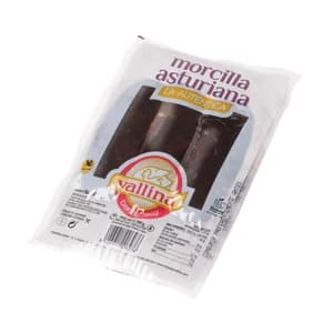 VALLINA Morcilla asturiana ahumada, elaborada sin gluen y sin lactosa VALLINA 250 g.