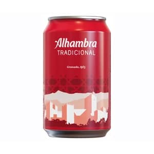 ALHAMBRA Tradicional cerveza lata de 33 cl.