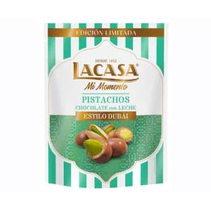 LACASA Grajea de chocolate con pistacho estilo Dubai 100 g.