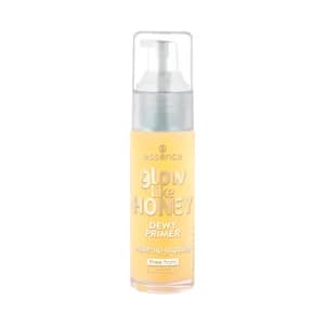 ESSENCE Glow like honey tono miel claro amarillento Prebase en gel hidratante con acabado luminoso.