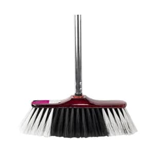 ROZENBAL Aquitania Escoba de barrer tradicional con mango cromado.