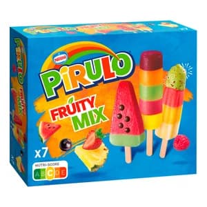 PIRULO Fruity mix de Nestlé Polos con divertidas formas y sabores a frutas 7 uds.