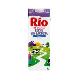 RÍO Leche de vaca entera y sin lactosa 1 l.