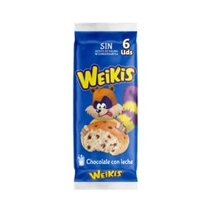 LA BELLA EASO WEIKIS Bollitos de leche con pepitas de chocolate 6 uds. 250 g.