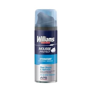 WILLIAMS Expert Espuma de afeitar con un 50% de crema hidratante 200 ml.
