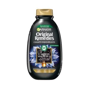 ORIGINAL REMEDIES de Garnier Champú equilibrante, para raíces grasas y puntas secas 400 ml.