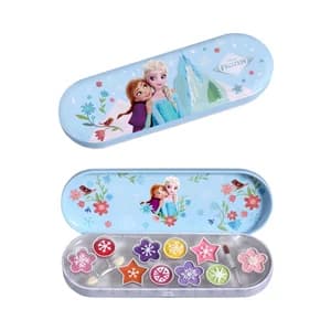 FROZEN Estuche metálico de maquillaje infantil.