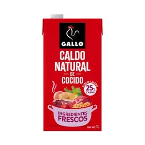 GALLO Caldo natural de cocido, elaborado con ingredientes frescos 1 l.