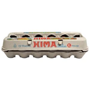 HIMA Huevos de gallinas en jaulas acondicionadas clase XL y cat. A 12 uds.