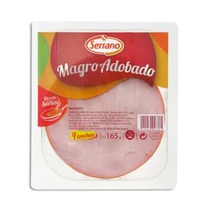 SERRANO Magro adobado cortado en lonchas 165 g.