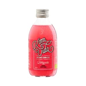 KOMVIDA Kombucha (bebida a partir de té) ecológica frutos rojos 250 ml.