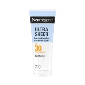 NEUTROGENA Ultra sheer Protector solar hidratante e invisible con FPS 30 (medio) 200 ml.