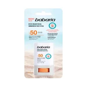 BABARIA Protector solar facial en stick, con FPS 50 (muy alto) 20 g.