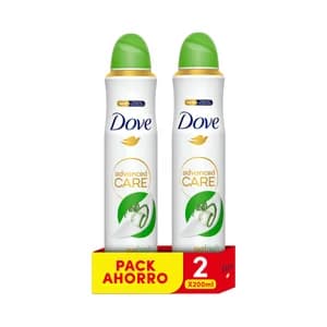 DOVE Desodorante en spray para mujer con protección antitranspirante hasta 72 horas DOVE Advanced care go fresh 2 x 200 ml.