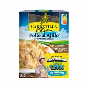 CARRETILLA Pollo al ajillo con patatas 250 g