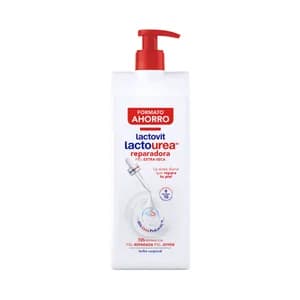 LACTOVIT Lactourea Leche copororal reparadora, para pieles secas y extra secas 800 ml.