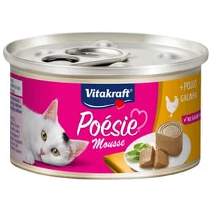 VITAKRAFT Alimento húmedo completo gatos adultos, sabor pollo VITAKRAFT POESIE MOUSSE 85 g.